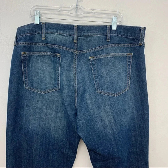 Old Navy Jeans Men 40 Blue Fade Straight‎ Leg Inseam 30 Casual Western Work - Picture 5 of 10